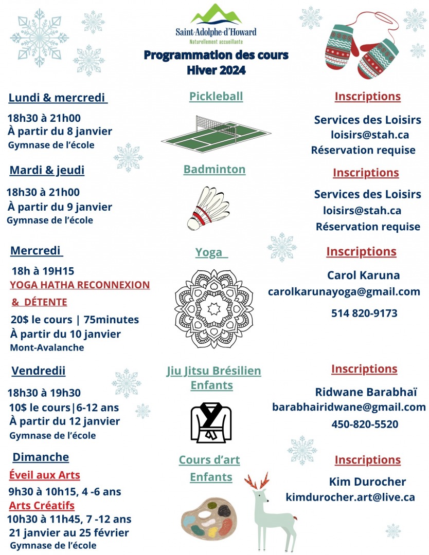 Programmation, cours et activités