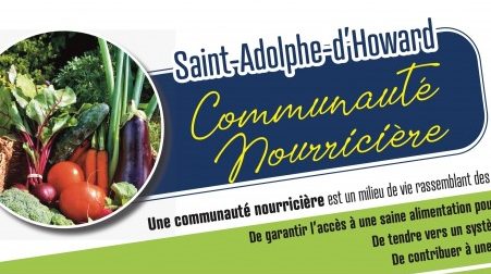 Présentation du Plan de développement de la Communauté nourricière (PDCN) de SAINT-ADOLPHE-D’HOWARD et du projet L’Aîné au jardin