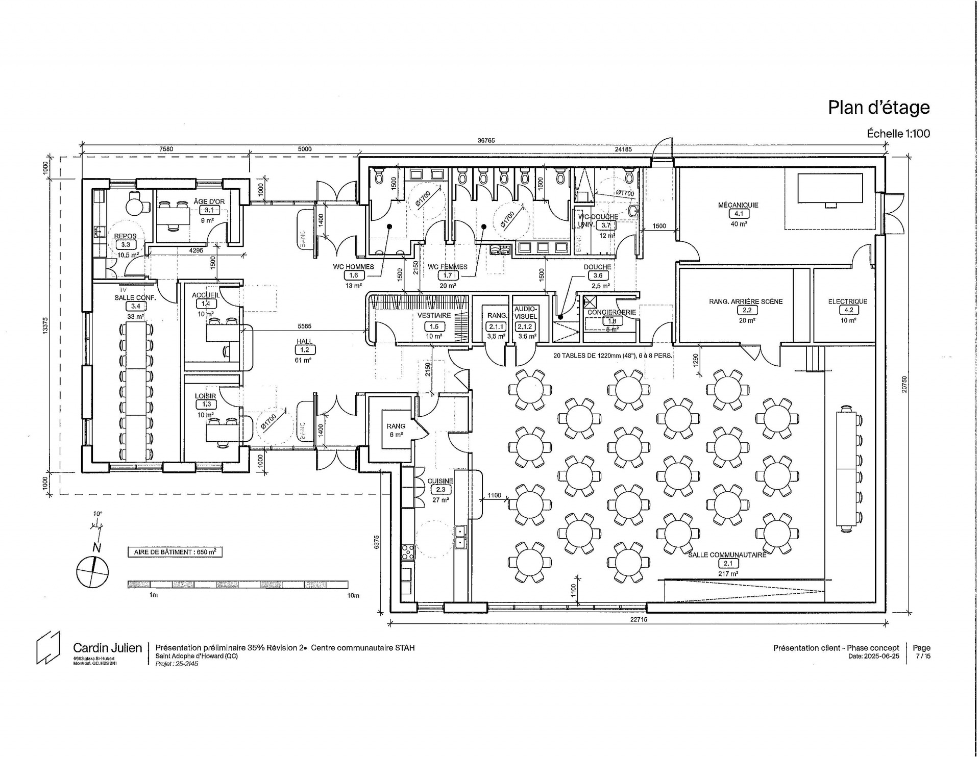 🏗️ Projet : Centre communautaire de Saint-Adolphe-d’Howard